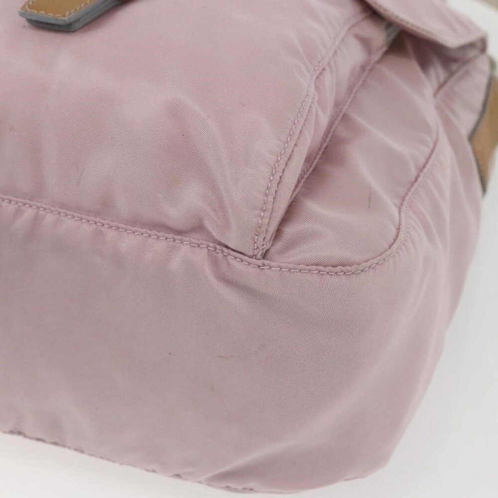 Authentic PRADA Shoulder Bag Nylon Pink Silver - Picture 7 of 16